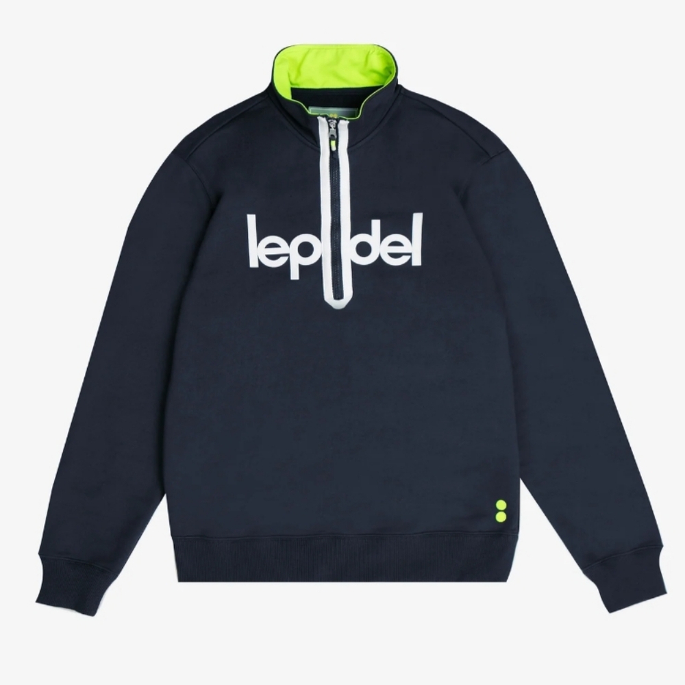 Le Padel 1/4 Zip Court Sweater - Riviera Navy